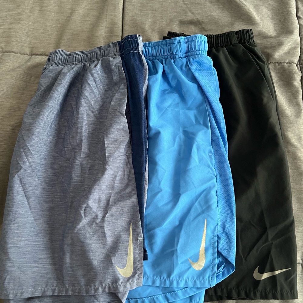 Nike Royal Blue, Blue, and Black Shorts Set